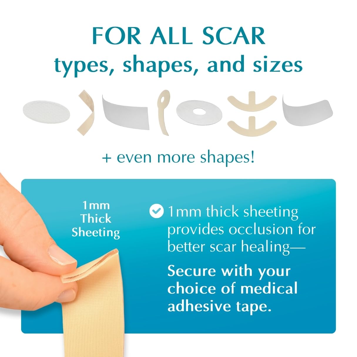 MyNewGel USA-made scar sheet with safe, non-irritating formula.