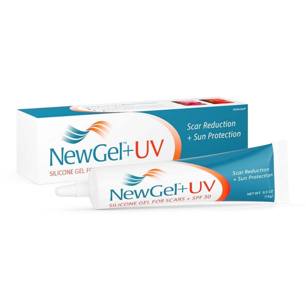 MyNewGel Plus UV bottle with SPF 30 protection for scars