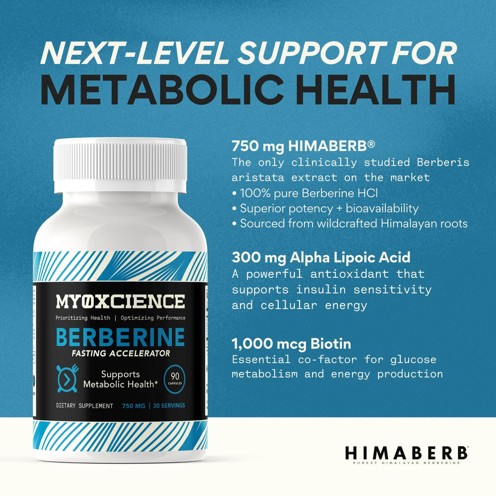 MYOXCIENCE 750 mg HIMABERB potency highlighted on label.