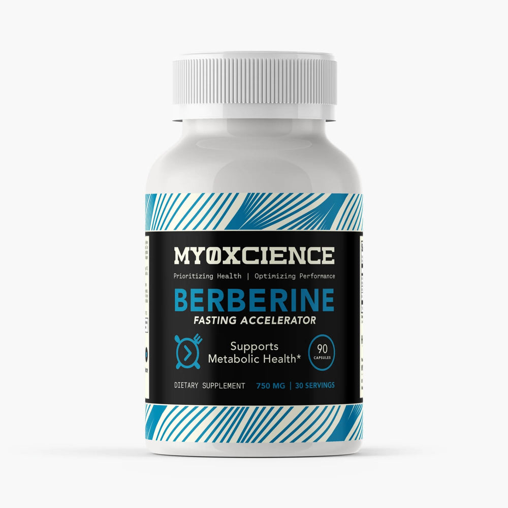 MYOXCIENCE Berberine Fasting Accelerator bottle with easy daily use.