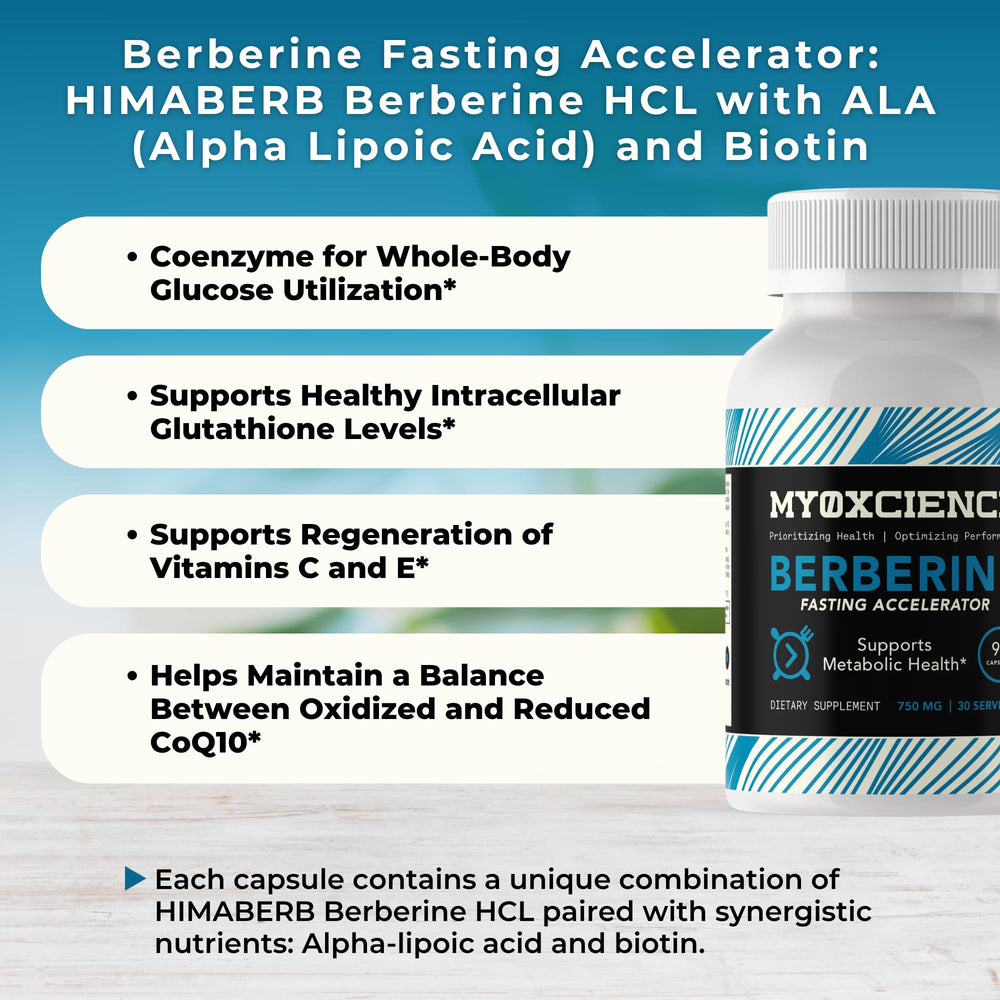 MYOXCIENCE Carbon-14 verified natural berberine HCl.