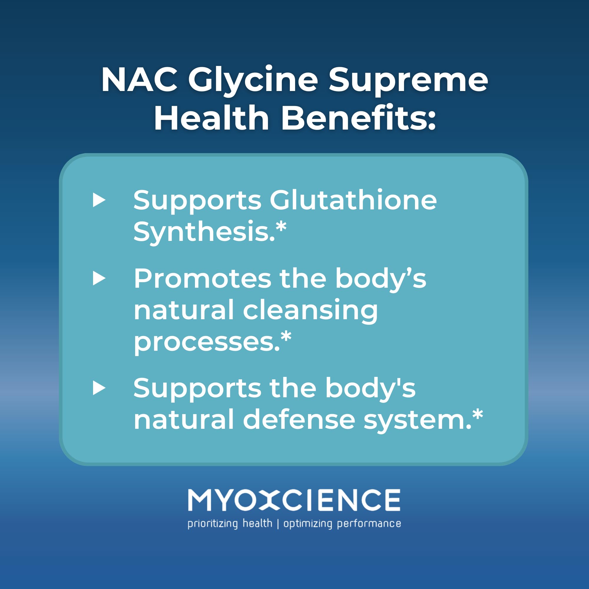 MYOXCIENCE NAC Glycine Supreme factory demonstrates cGMP compliant quality