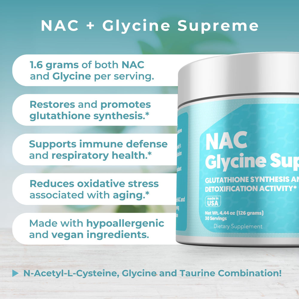 MYOXCIENCE NAC Glycine Supreme being mixed in water for evening ritual