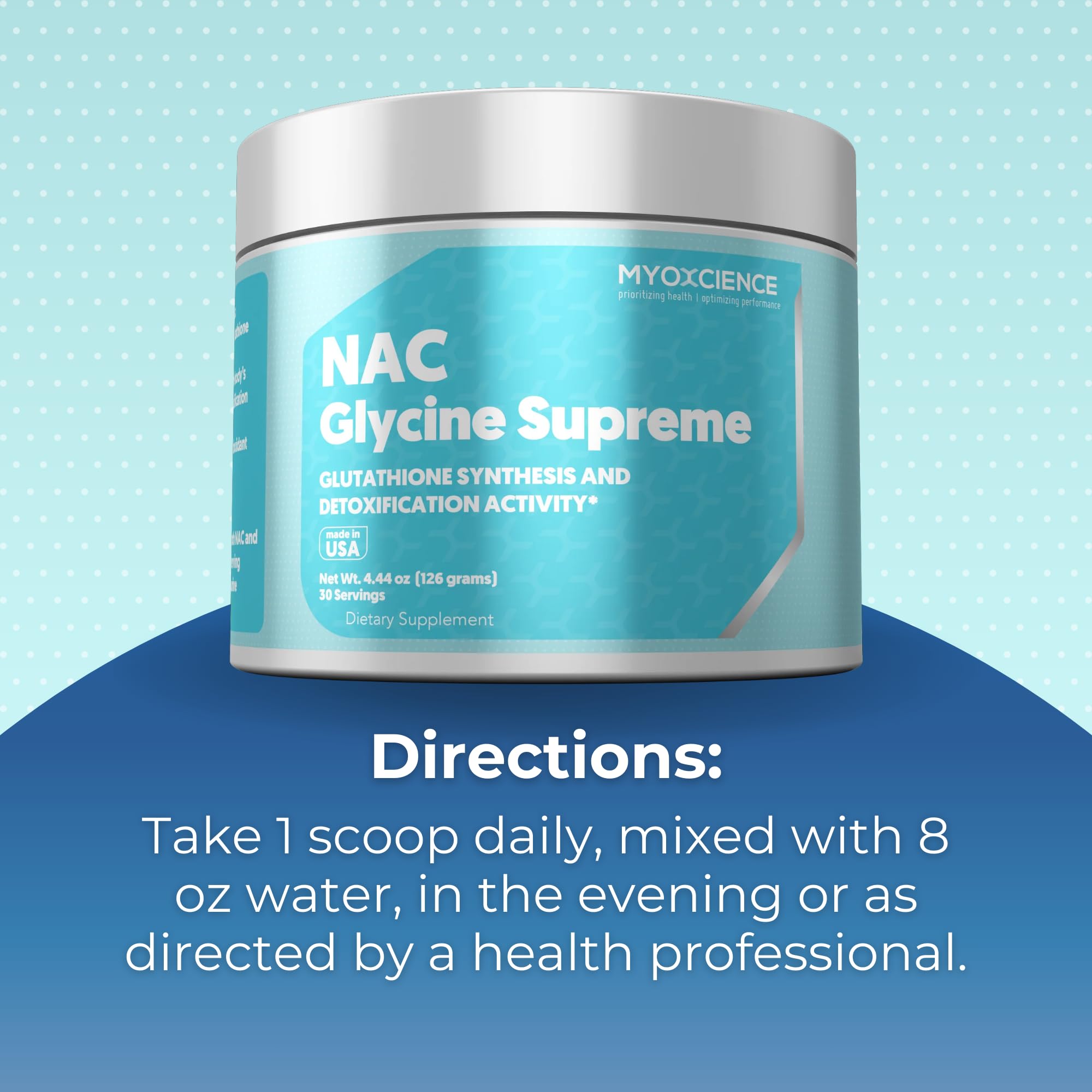 MYOXCIENCE NAC Glycine Supreme resources page previews informed choices