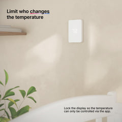 Mysa Lite voice control with Alexa and Google for hands-free comfort.