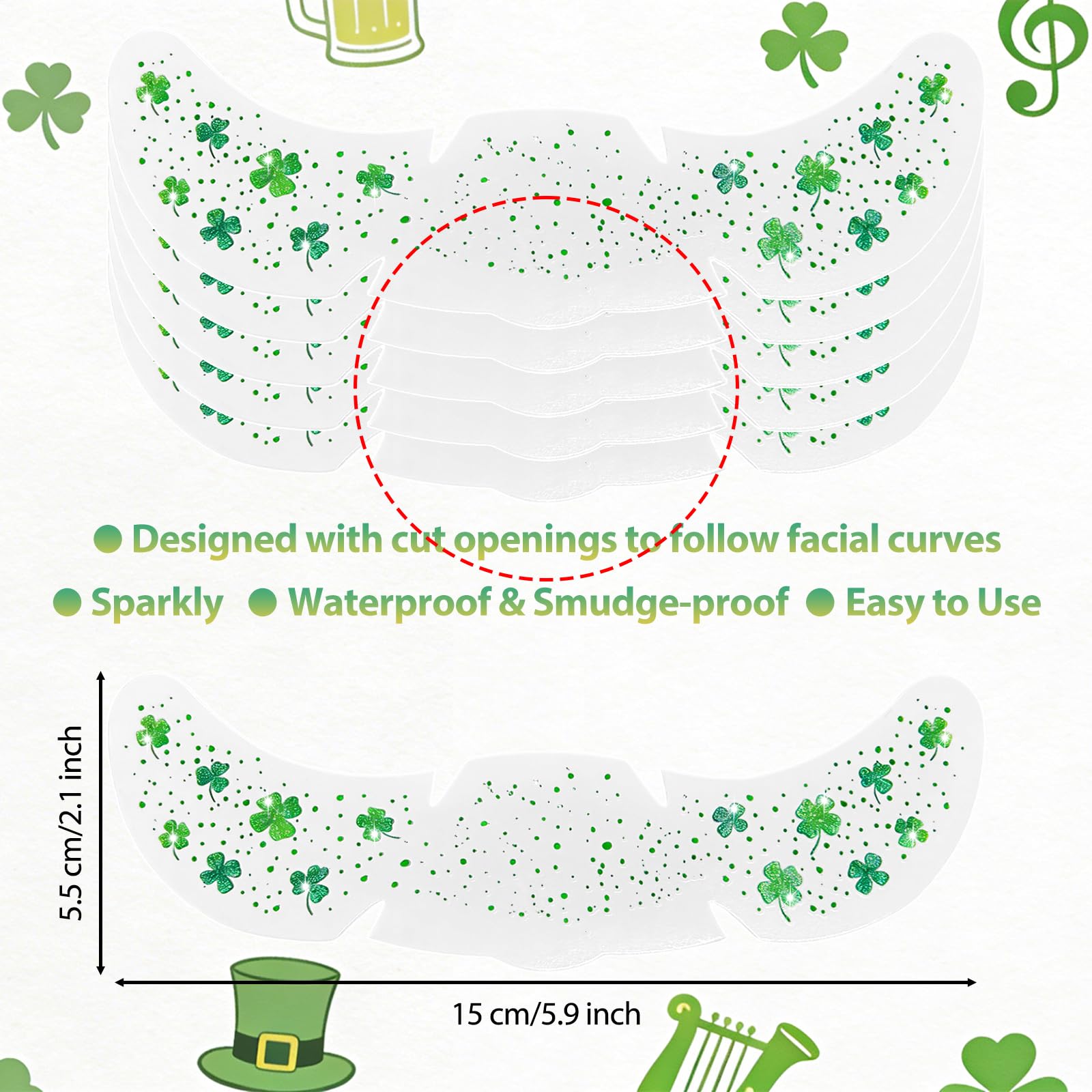 Mysense clover motif earrings add subtle sparkle to festive outfits