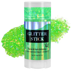 Mysense neon green body glitter stick adds vibrant sparkle for festival looks
