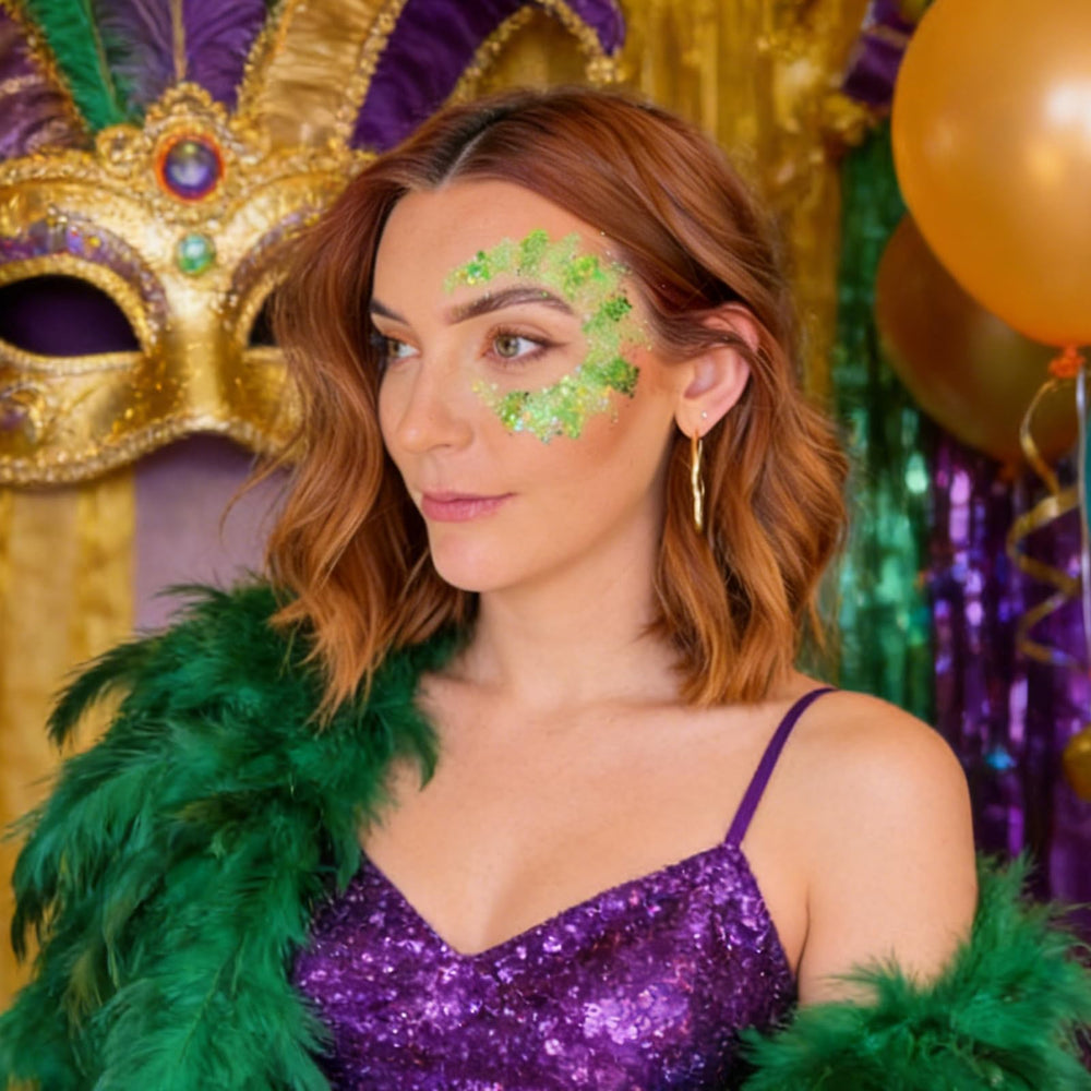 Mysense St Patrick's Day glitter accessory for eye-catching outfits