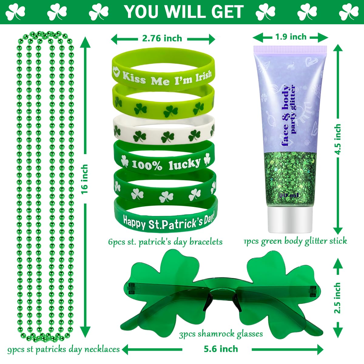 Mysense green-glasses for St. Patrick's Day complete look and group photos.