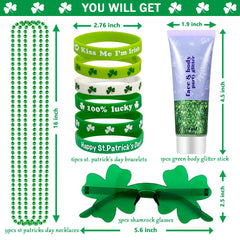 Mysense green-glasses for St. Patrick's Day complete look and group photos.