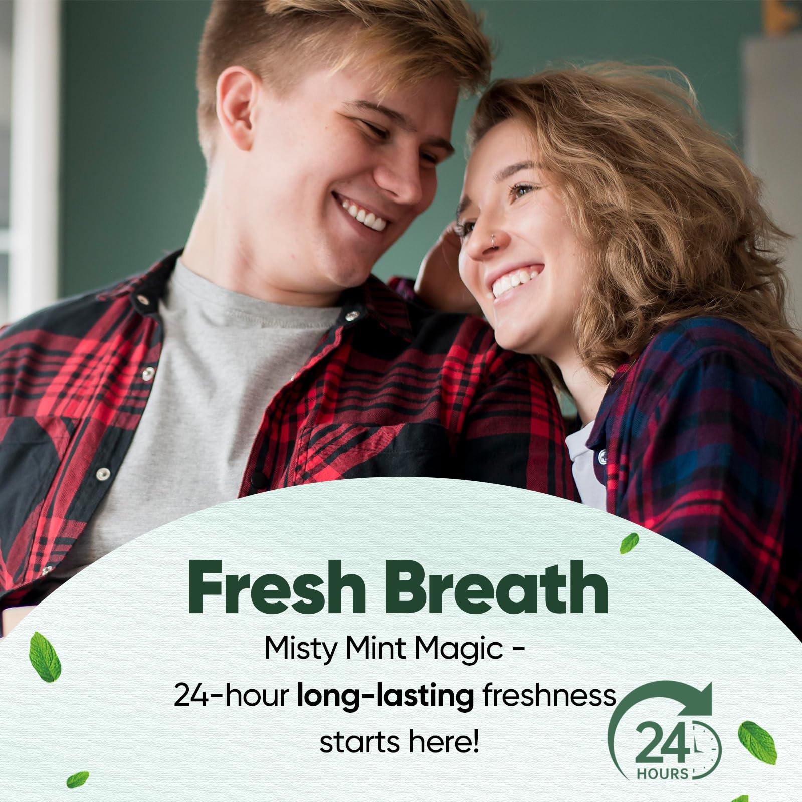 MySmile mint flavor toothpaste provides long-lasting breath freshness.
