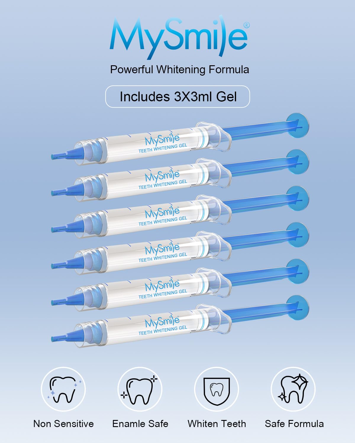 MySmile stain-removal gel targeting coffee and wine stains.