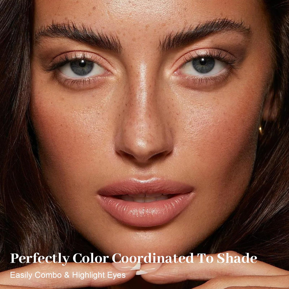 MYSTER ROSEY Nudes 2 Series skin-friendly shades are gentle on eyelids for comfortable use.
