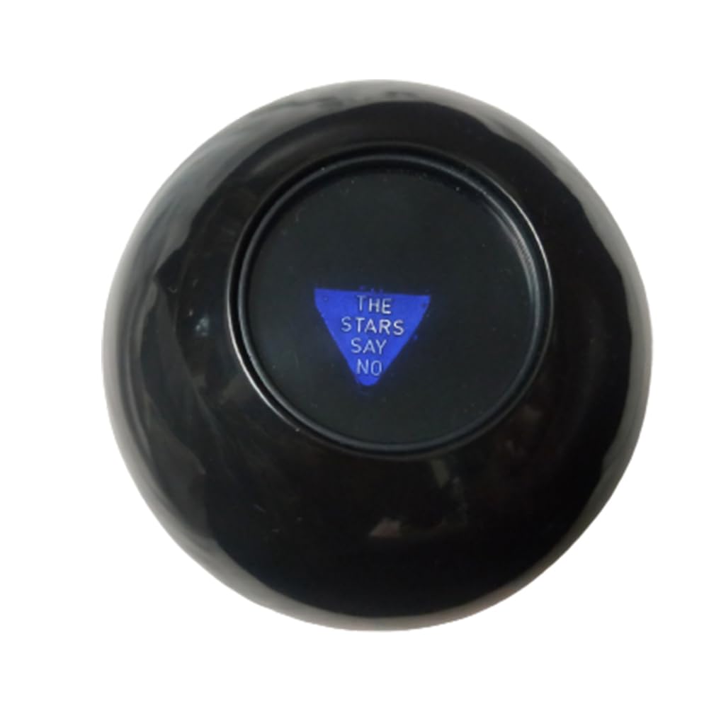 Mystic 8 Ball dramatic lighting highlight its retro design and tactile feel