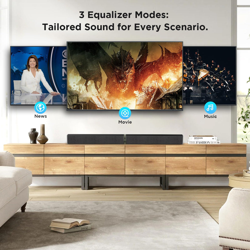 MZEIBO arc optical audio connectivity options for easy setup