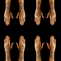 Mzstgh stencil collection with floral patterns for versatile body art.
