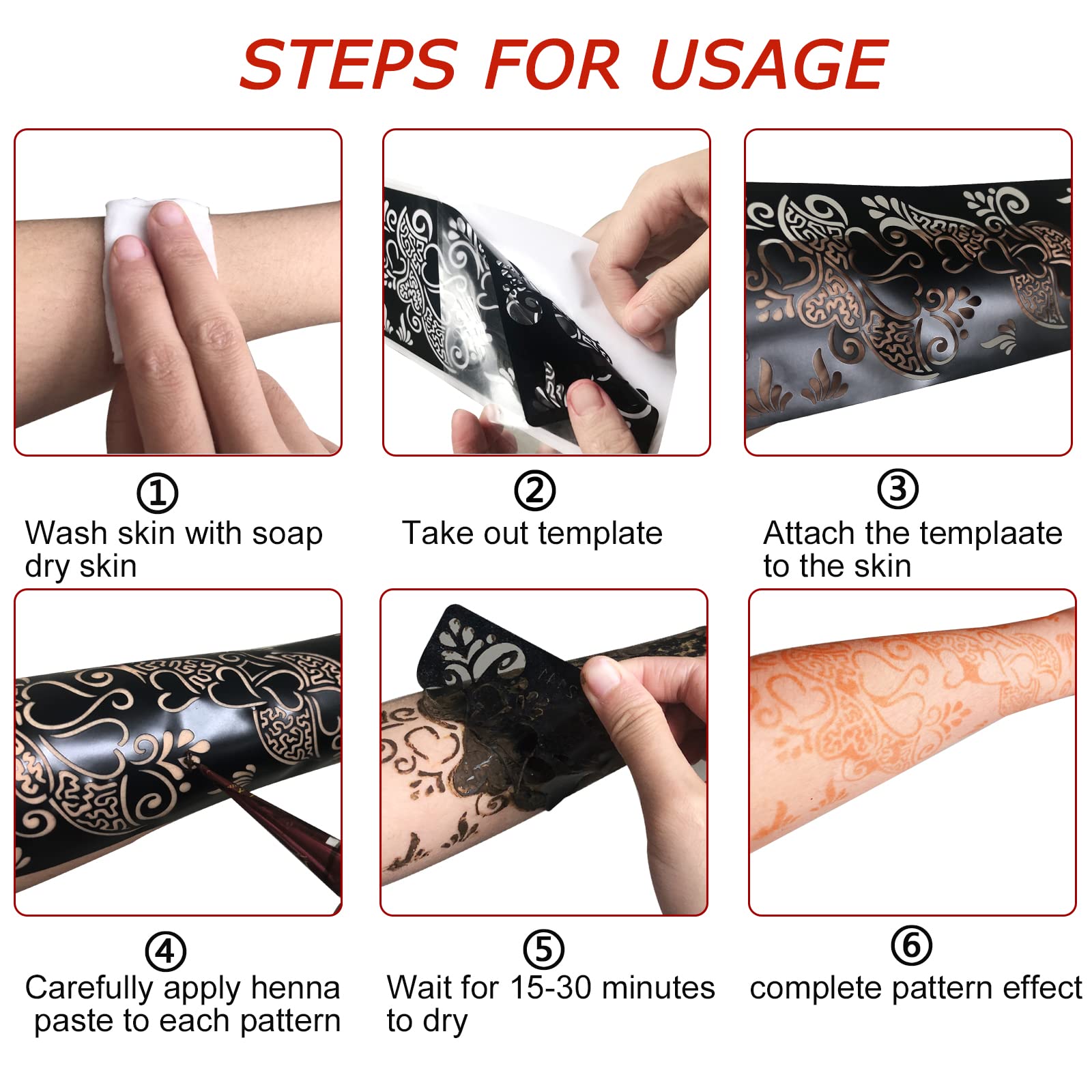Mzstgh non-toxic, durable stencil set ideal for weddings and events.