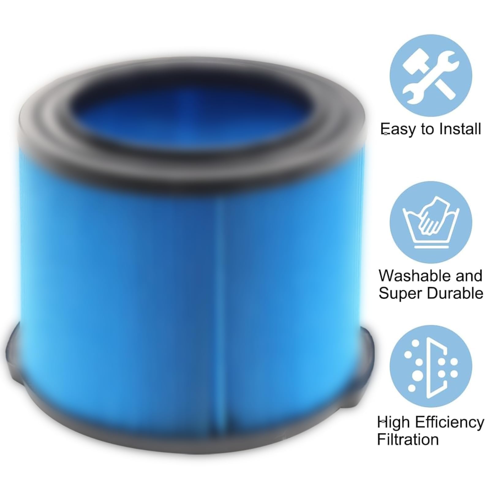 MZY LLC VF3500 replacement filter for Ridgid 4500RV, washable and reusable for busy shops.