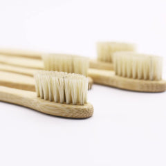 N-amboo bamboo toothbrush packaging is recyclable to reduce waste