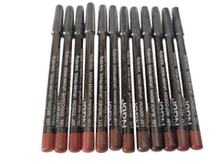 Nabi 12-piece brown lip liner set color palette for defined lips and long wear