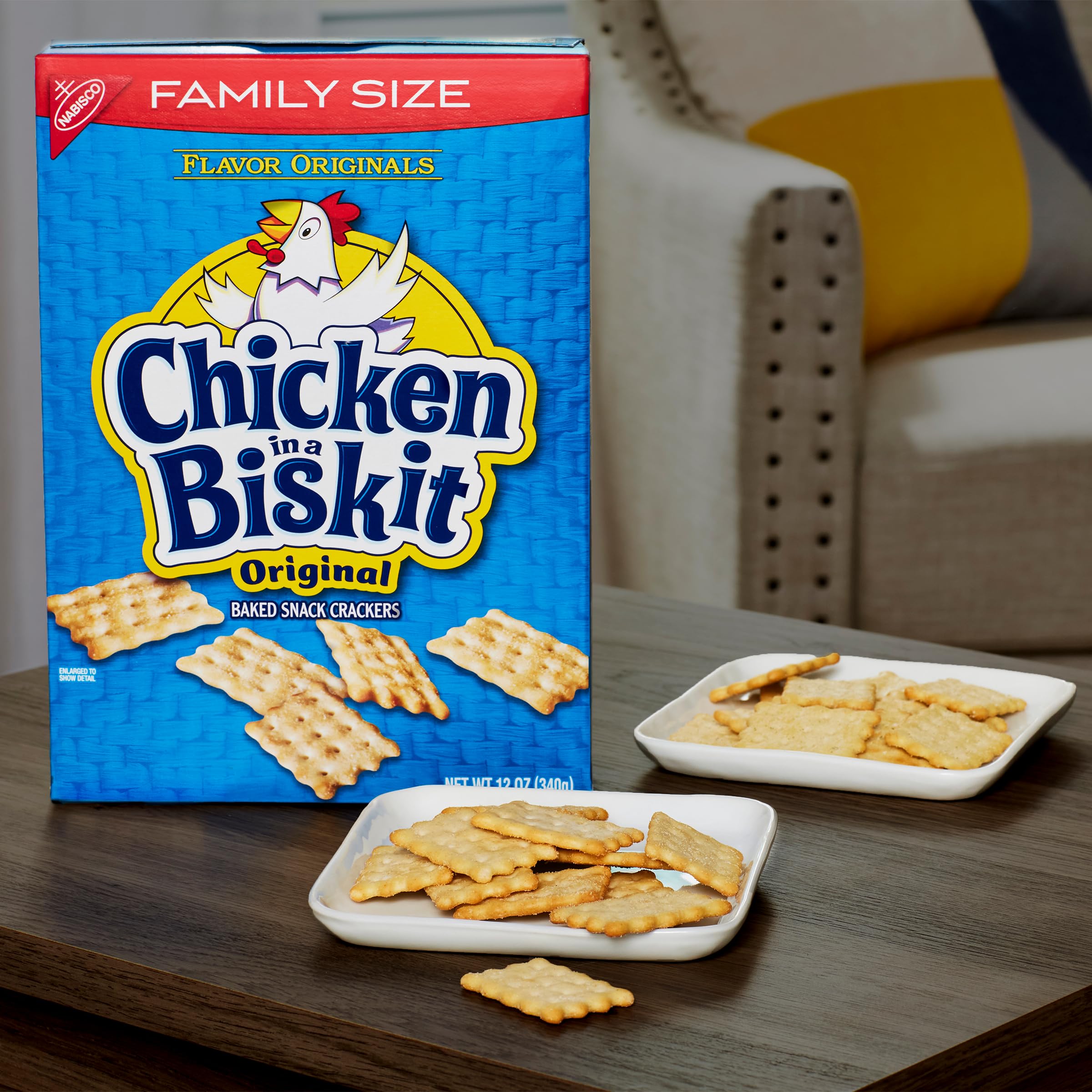 Nabisco CHICKEN IN A BISKIT crackers in a lunchbox for a crunchy midday bite