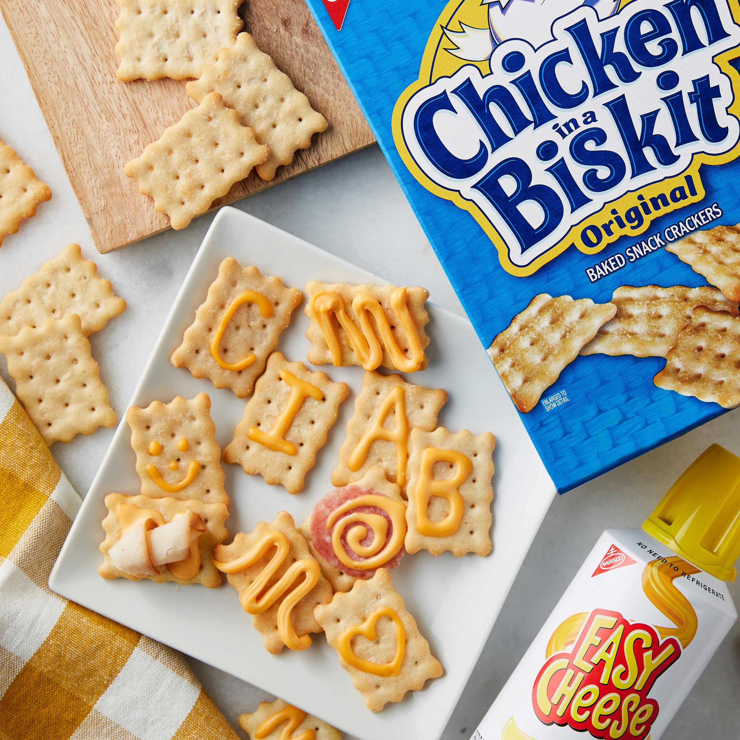 Nabisco CHICKEN IN A BISKIT crackers for movie night snacks with friends