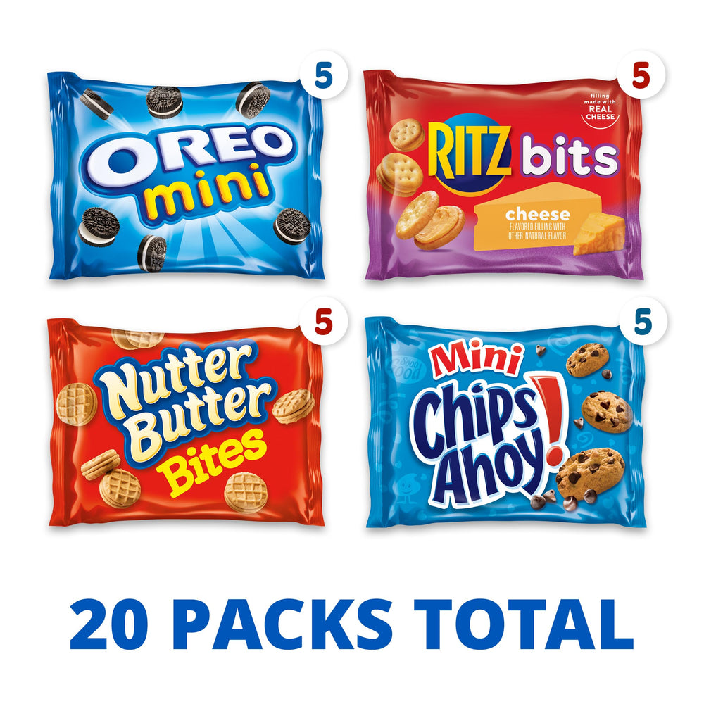 Nabisco Classic Mix OREO Mini in a lunchbox scene for easy snacking.