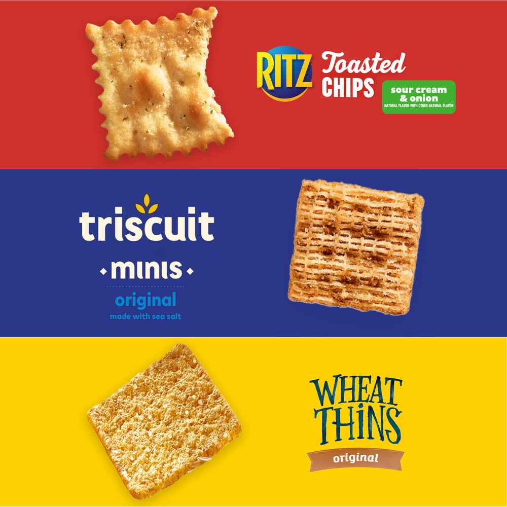 Nabisco Cracker Variety Pack bulk display for family or office.
