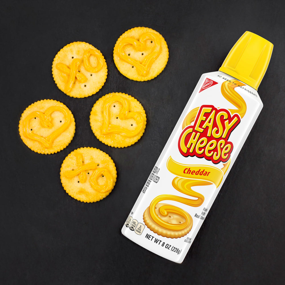 NABISCO RITZ snack-time plate with crackers and cheese ready to serve.