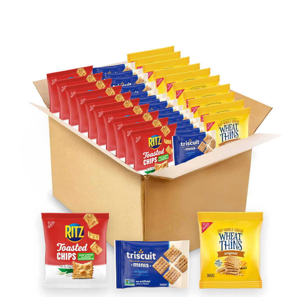 Nabisco RITZ Toasted Chips sour cream and onion in a snack pack.