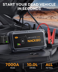 NACKEO compact jump pack design for easy carry and storage