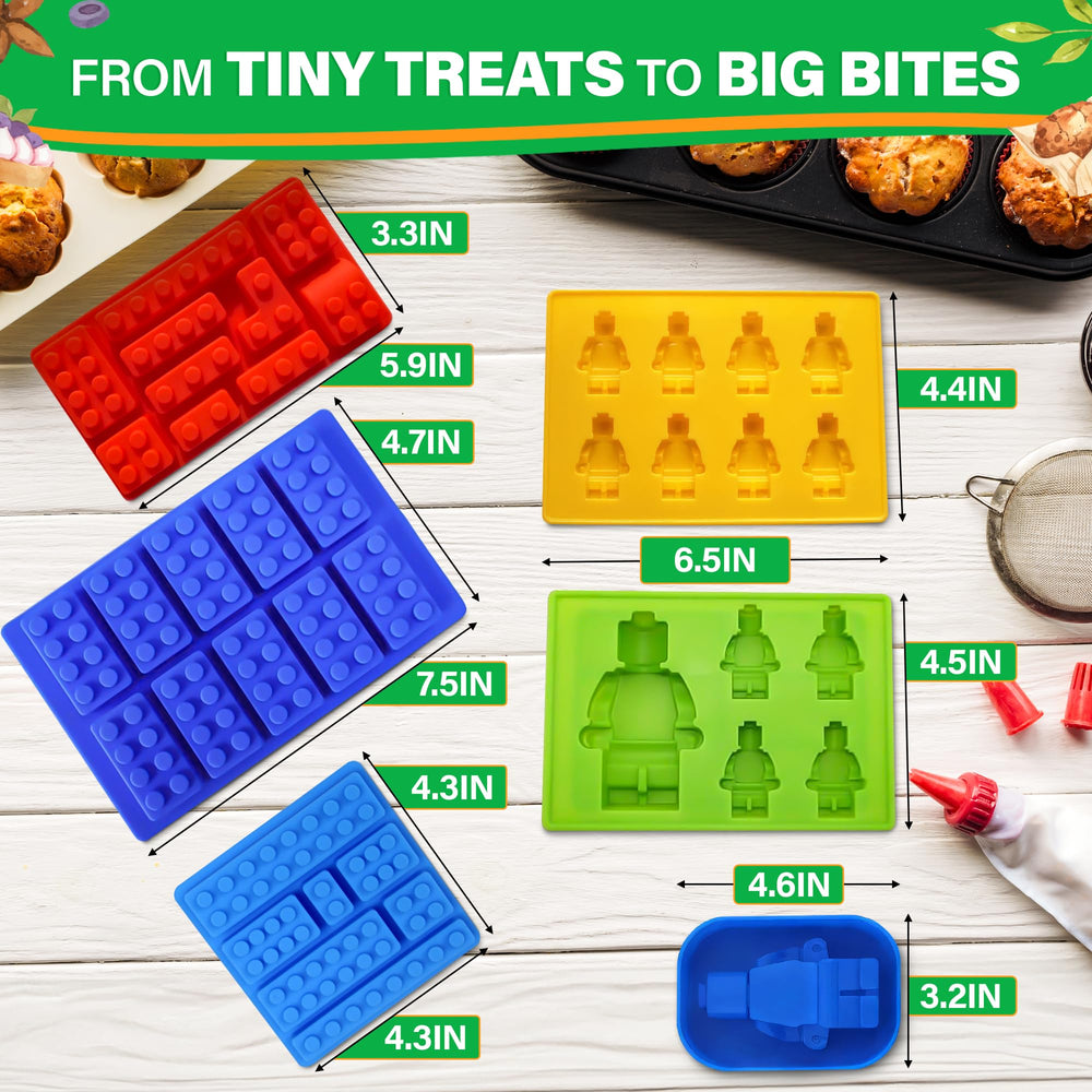 NADOBA brick mold for chocolate, ideal for building themed candies and party desserts