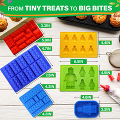 NADOBA brick mold for chocolate, ideal for building themed candies and party desserts