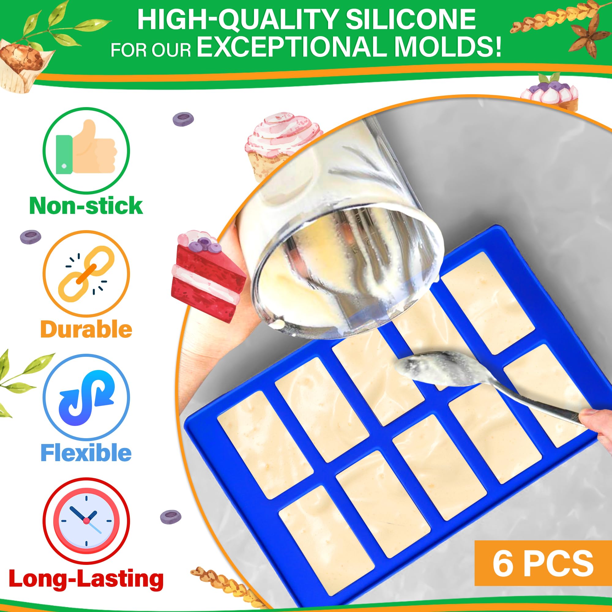NADOBA silicone molds dishwasher-safe for quick cleanup after baking sessions