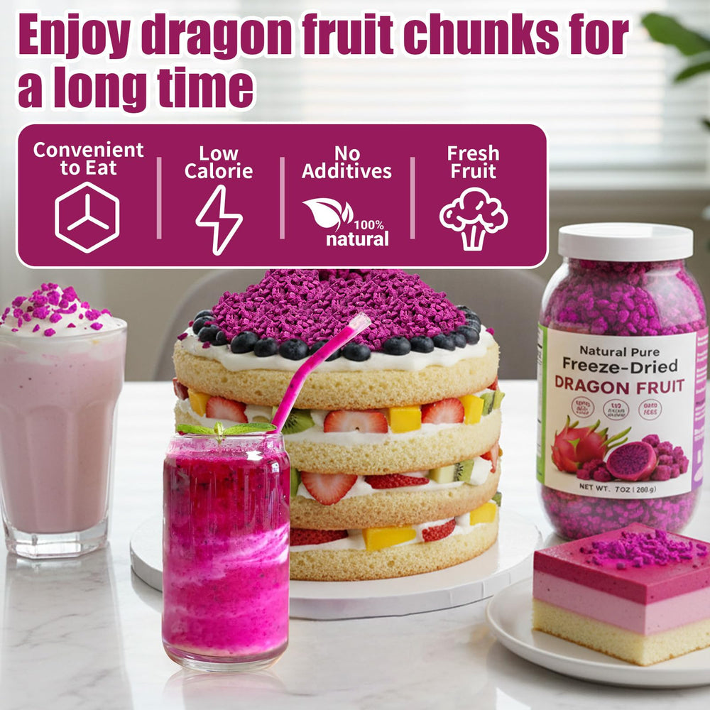 Nahasahr 7oz freeze-dried dragon fruit for travel-friendly snacking.