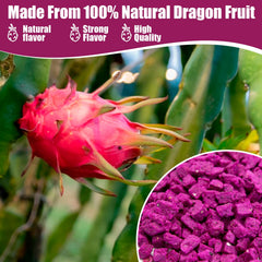 Nahasahr dragon fruit pieces brighten smoothies with natural pink color.