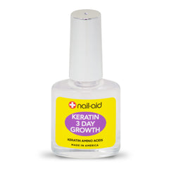 Nail-Aid Keratin 3 Day Growth fast dry finish for daily wear.