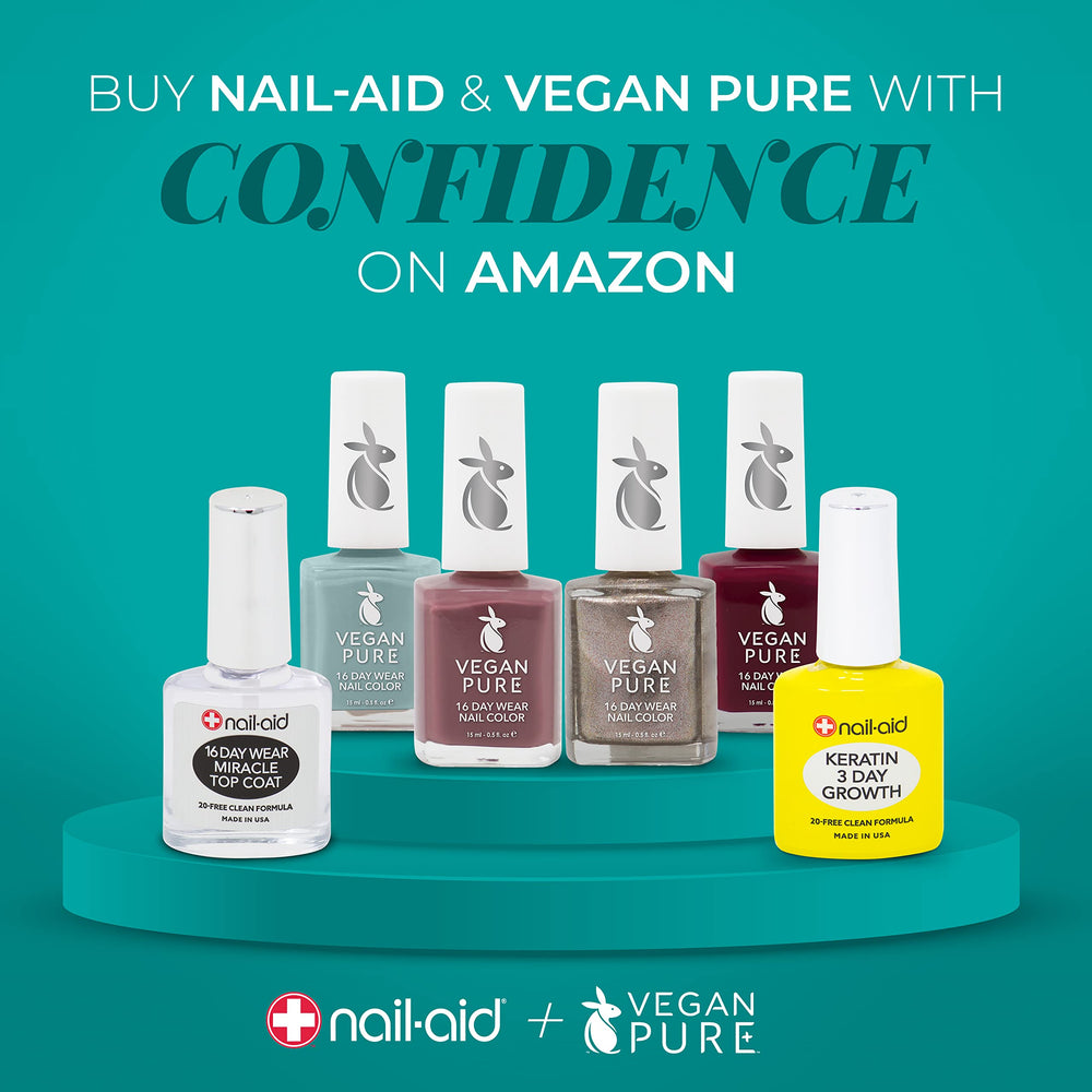 Nail-Aid Keratin 3 Day Growth packaging keeps your regimen organized.