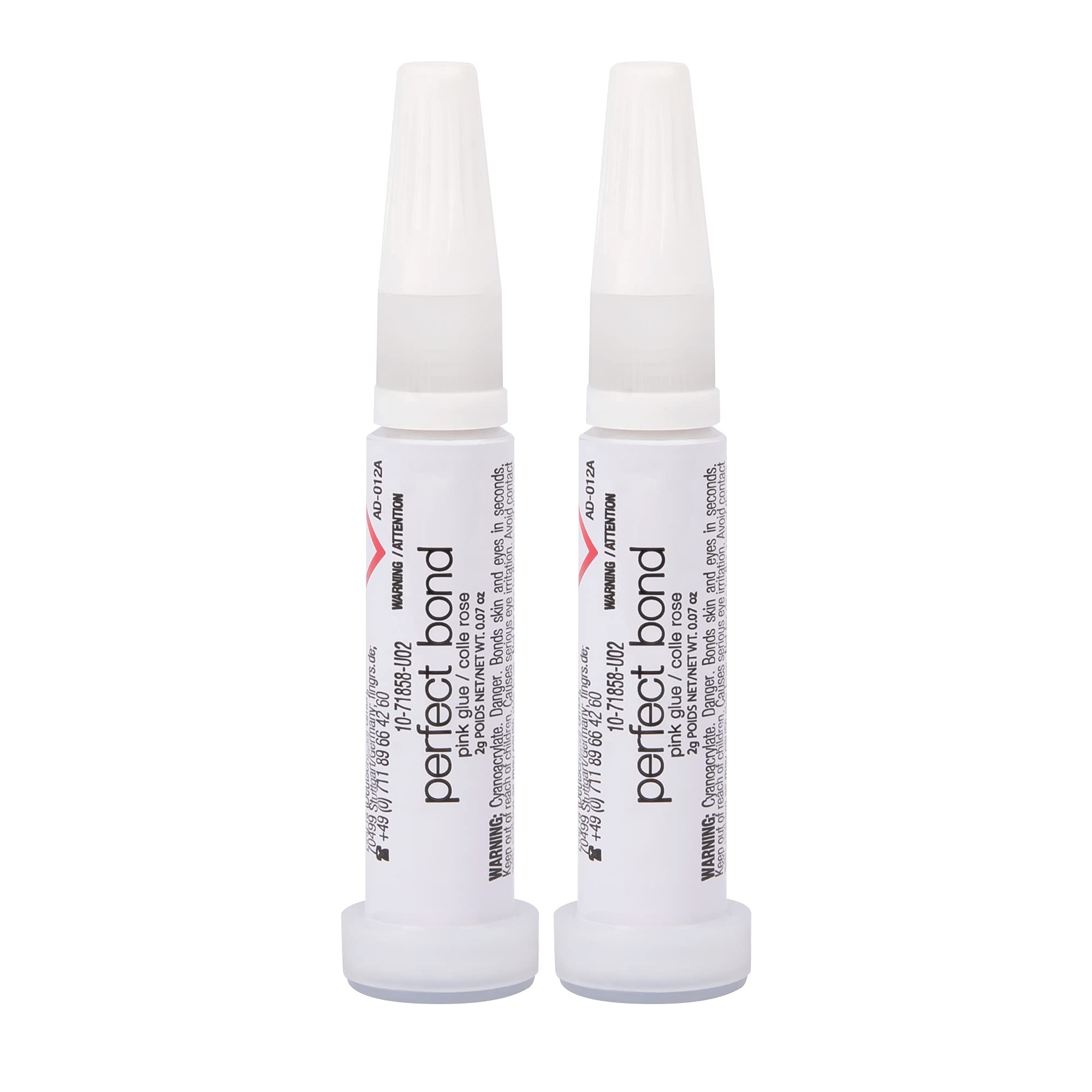 Nailene Perfect Bond Glue bottle close-up showcasing quick-dry formula for secure adhesion