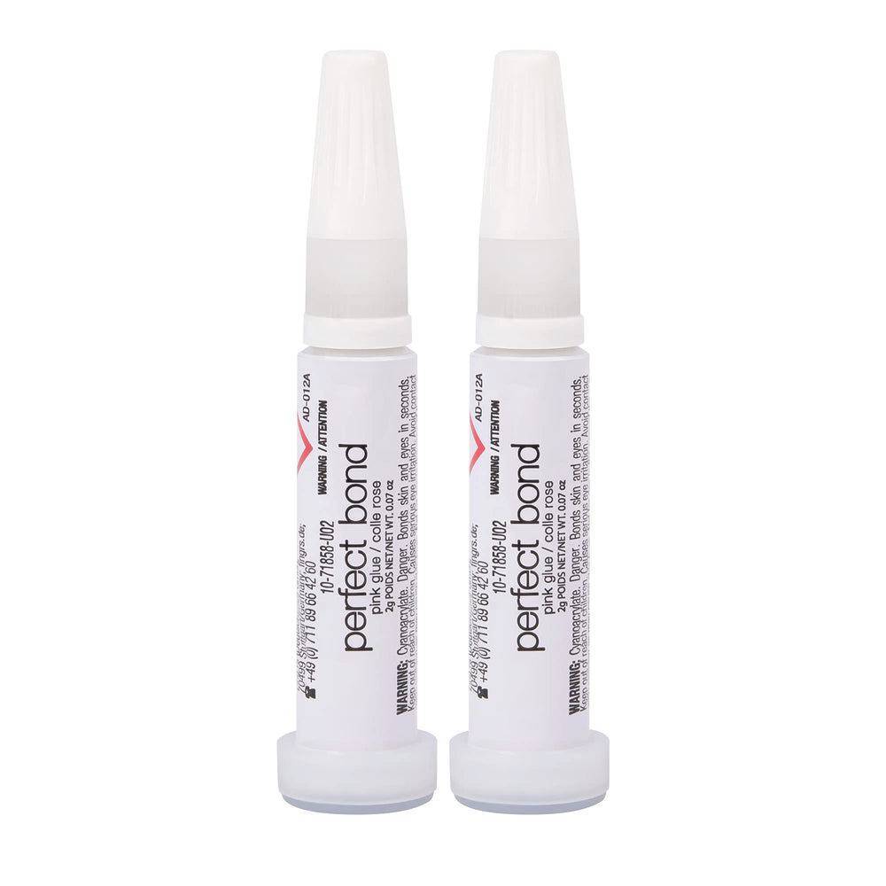 Nailene Perfect Bond Glue bottle close-up showcasing quick-dry formula for secure adhesion