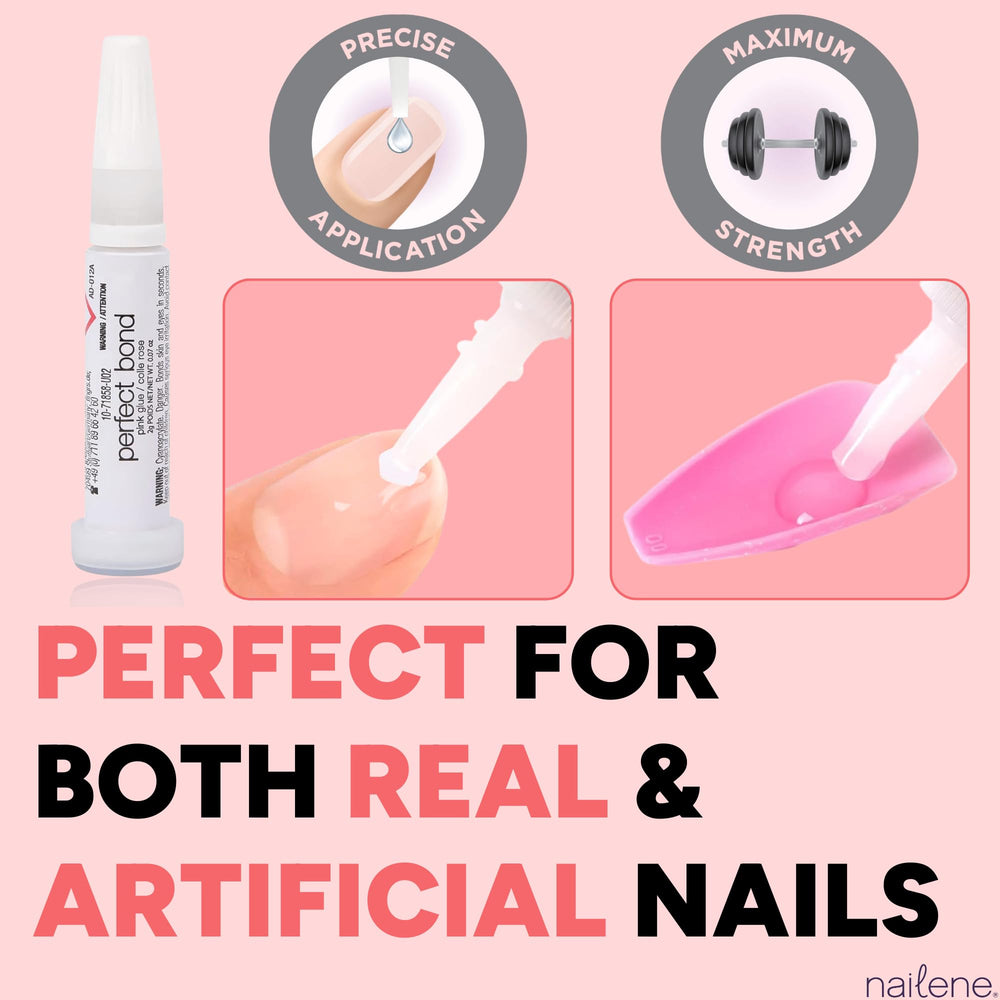 Nailene Perfect Bond Glue used for nail repair to stabilize damage