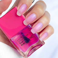 Nails Inc 45 Second Speedy Gloss Sienna being painted on a nail for even colour.