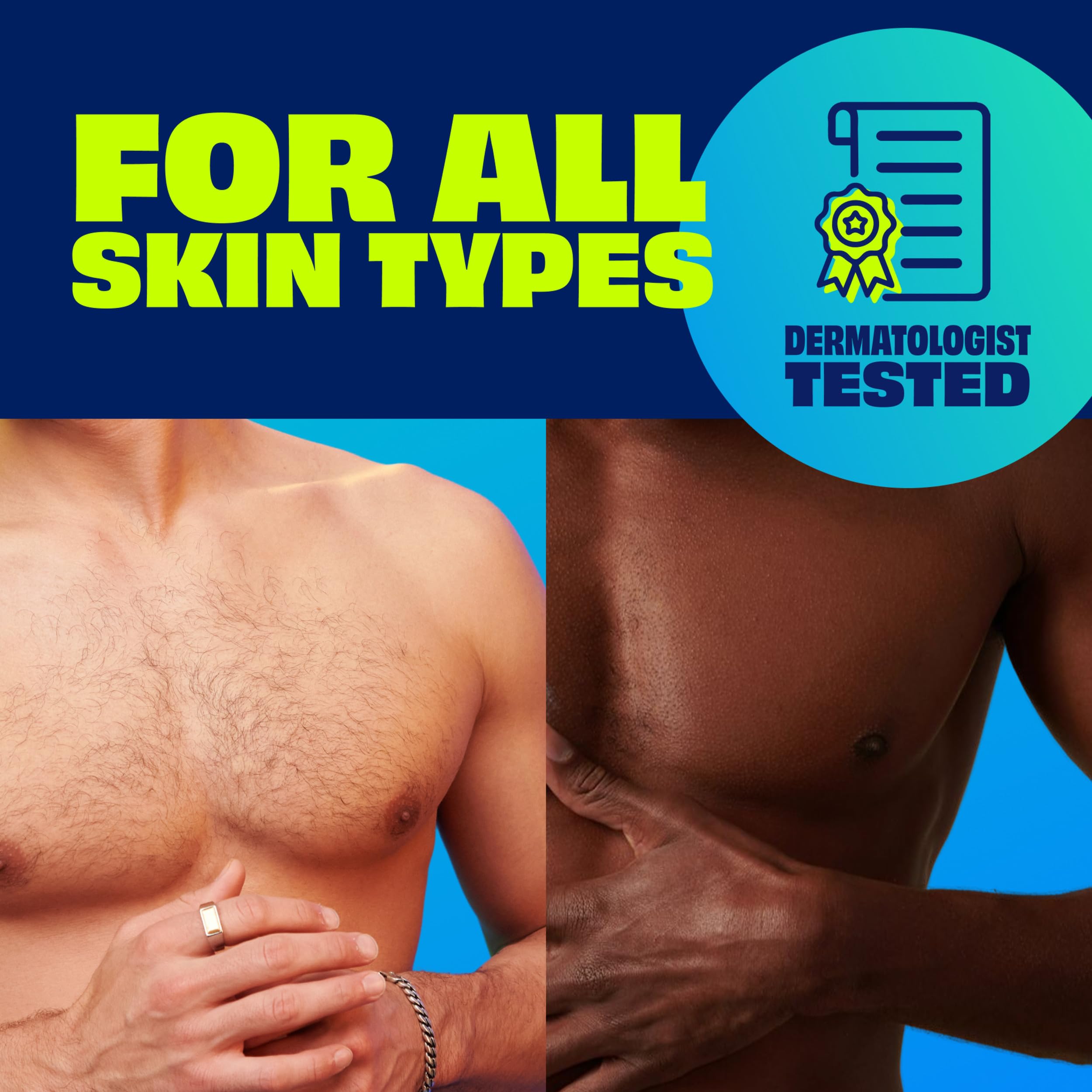 NAIR Men Hair Remover packaging with dermatologist-tested badge.