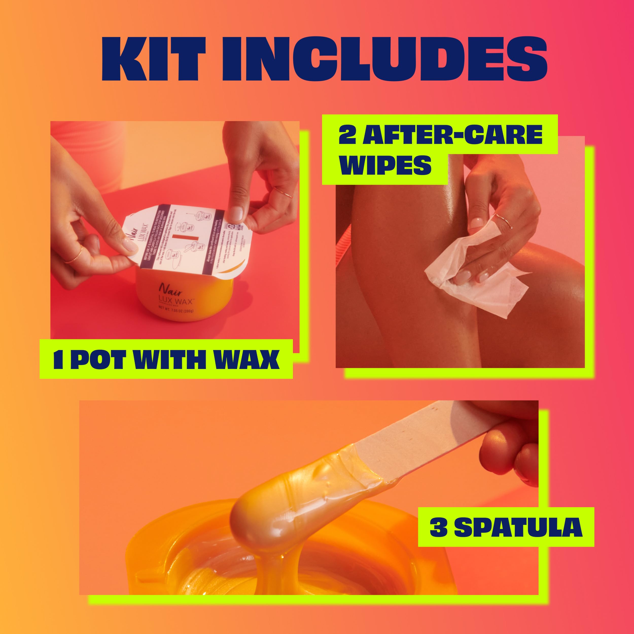 Nair Lux stripless formula removes hair without disposable strips