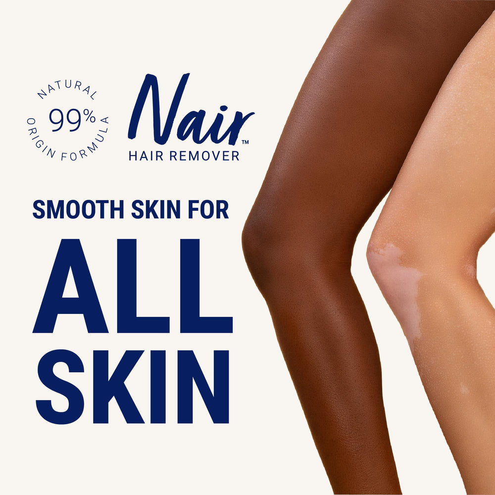 Nair Chamomile infused wax strips soothe skin during use.