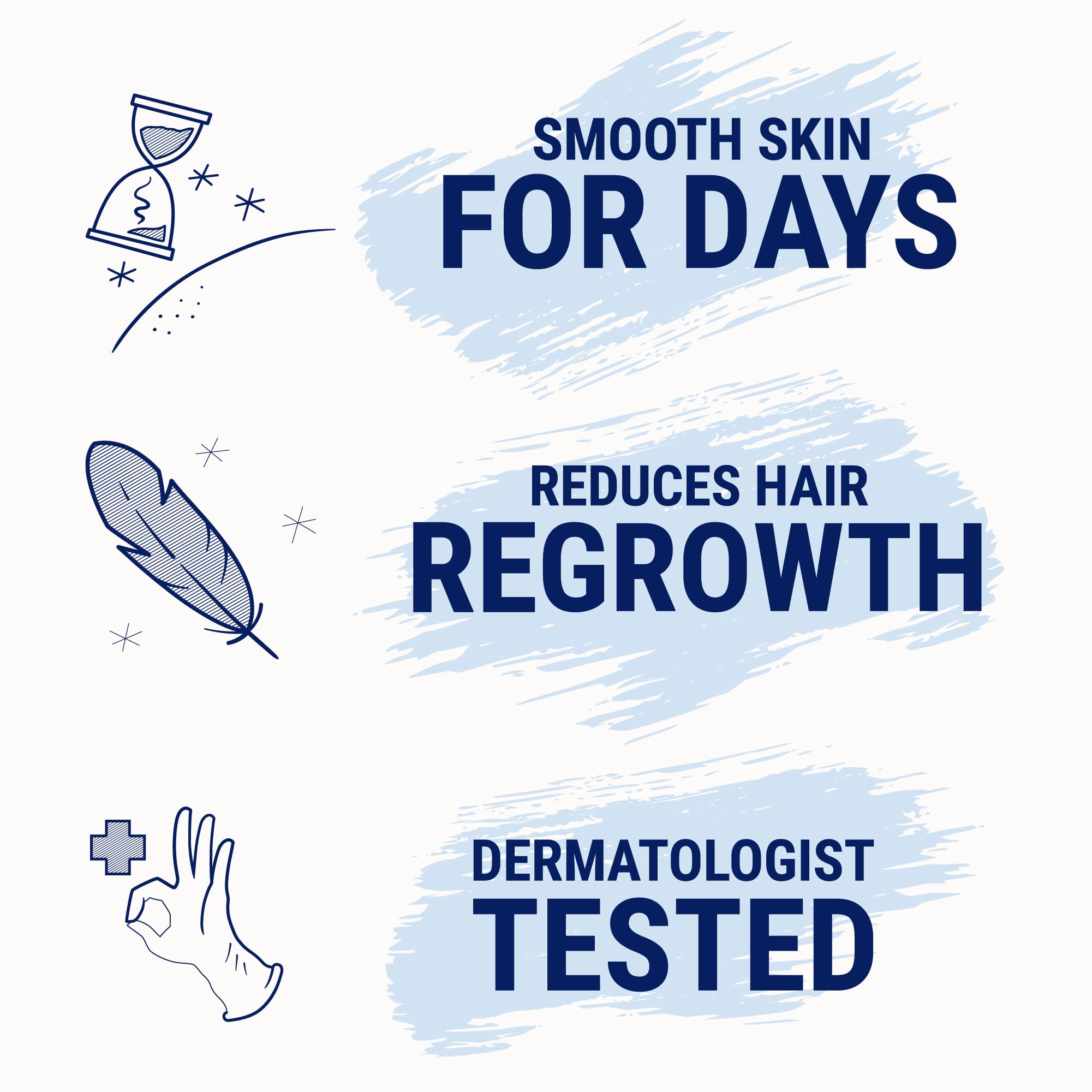Nair wax strips free from dyes and fragrances for comfort.