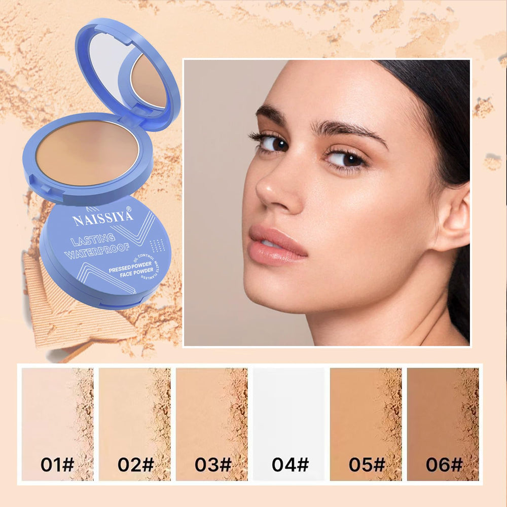 NAISSIYA Natural Beige shade in pressed powder compact