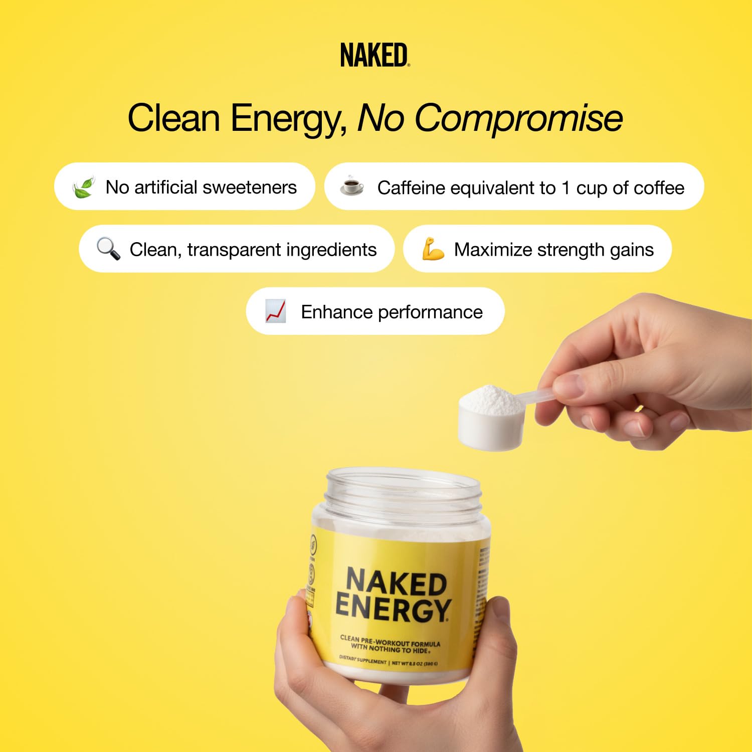 NAKED Citrus Energy preworkout setup shows a calm training prep