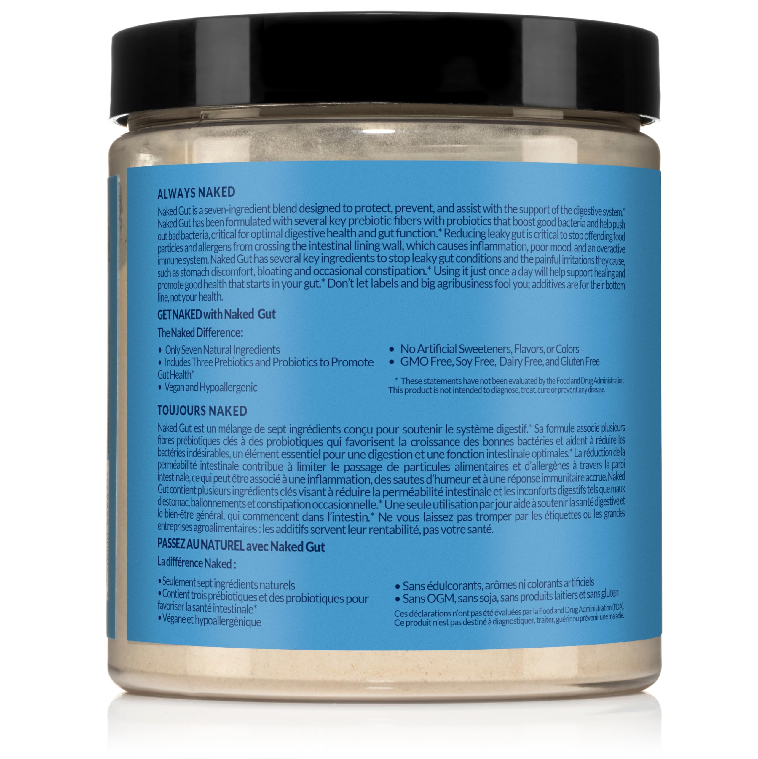 NAKED Gut travel pack for on-the-go digestion support.