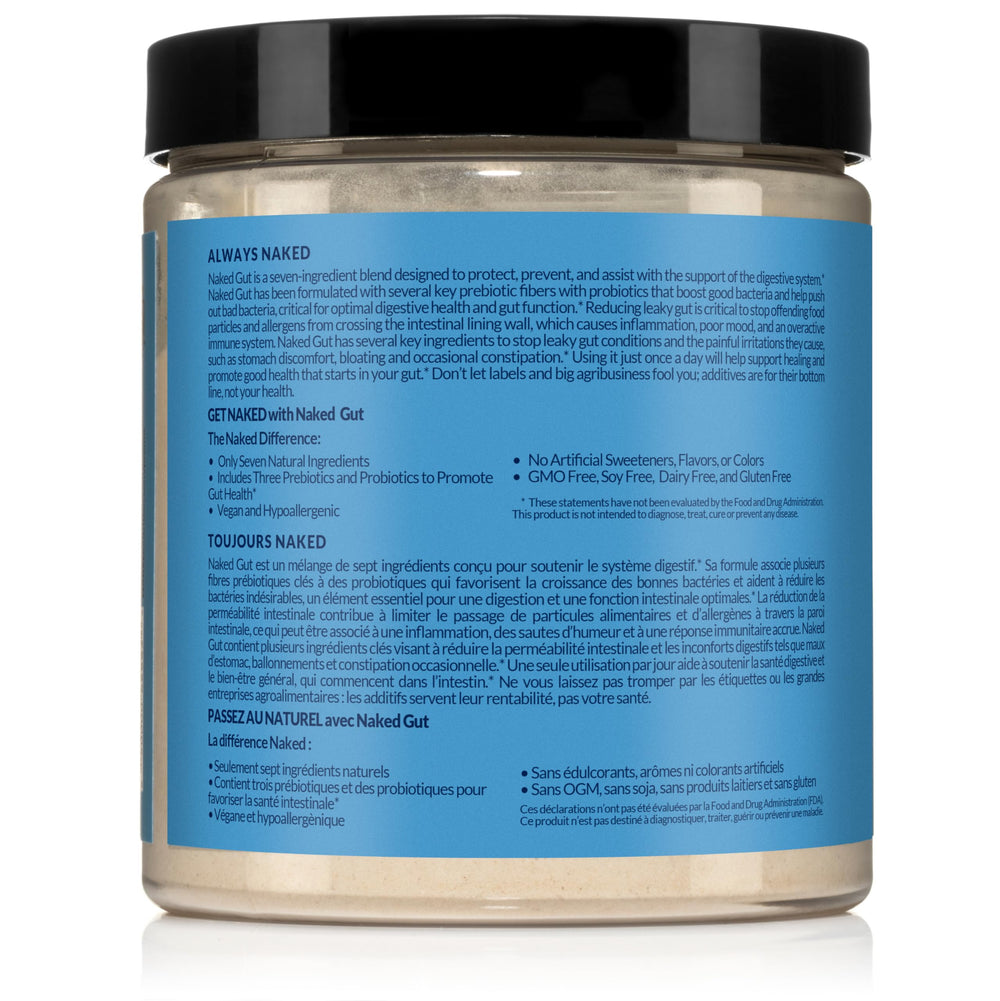NAKED Gut travel pack for on-the-go digestion support.